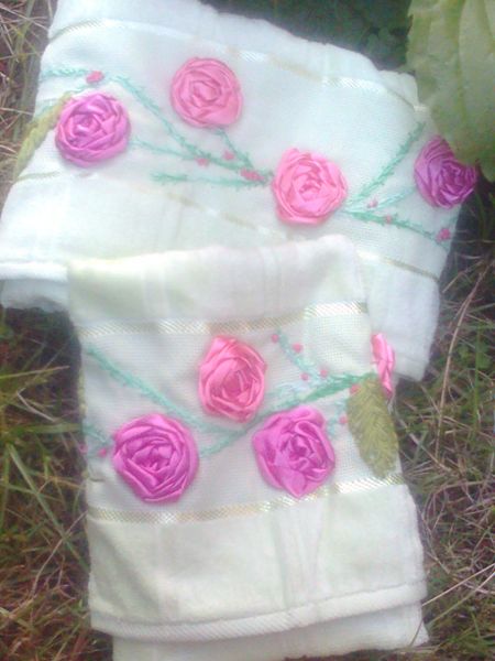 toalhas bordadas